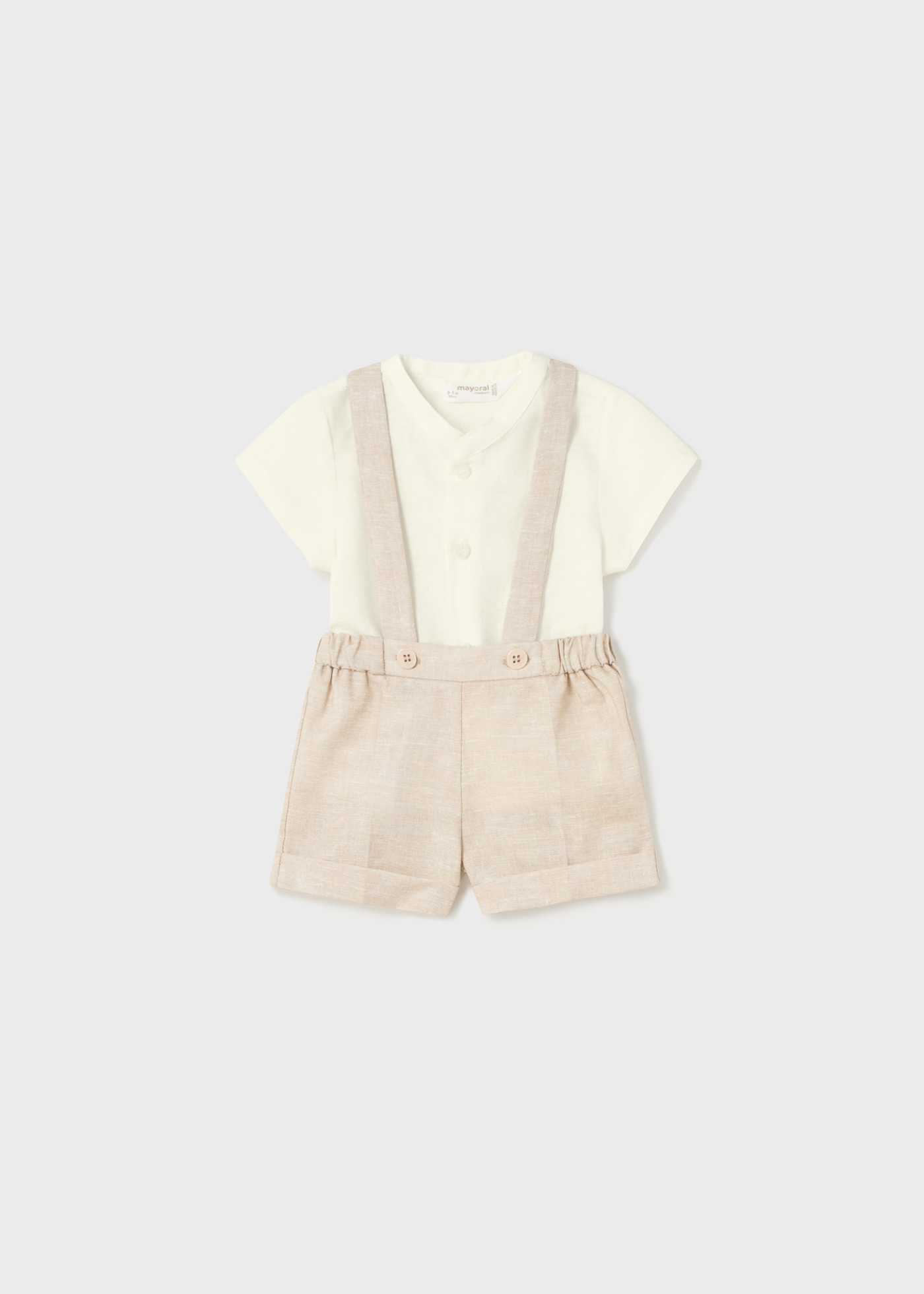 Conjunto de linho de 2 peças para recém-nascido