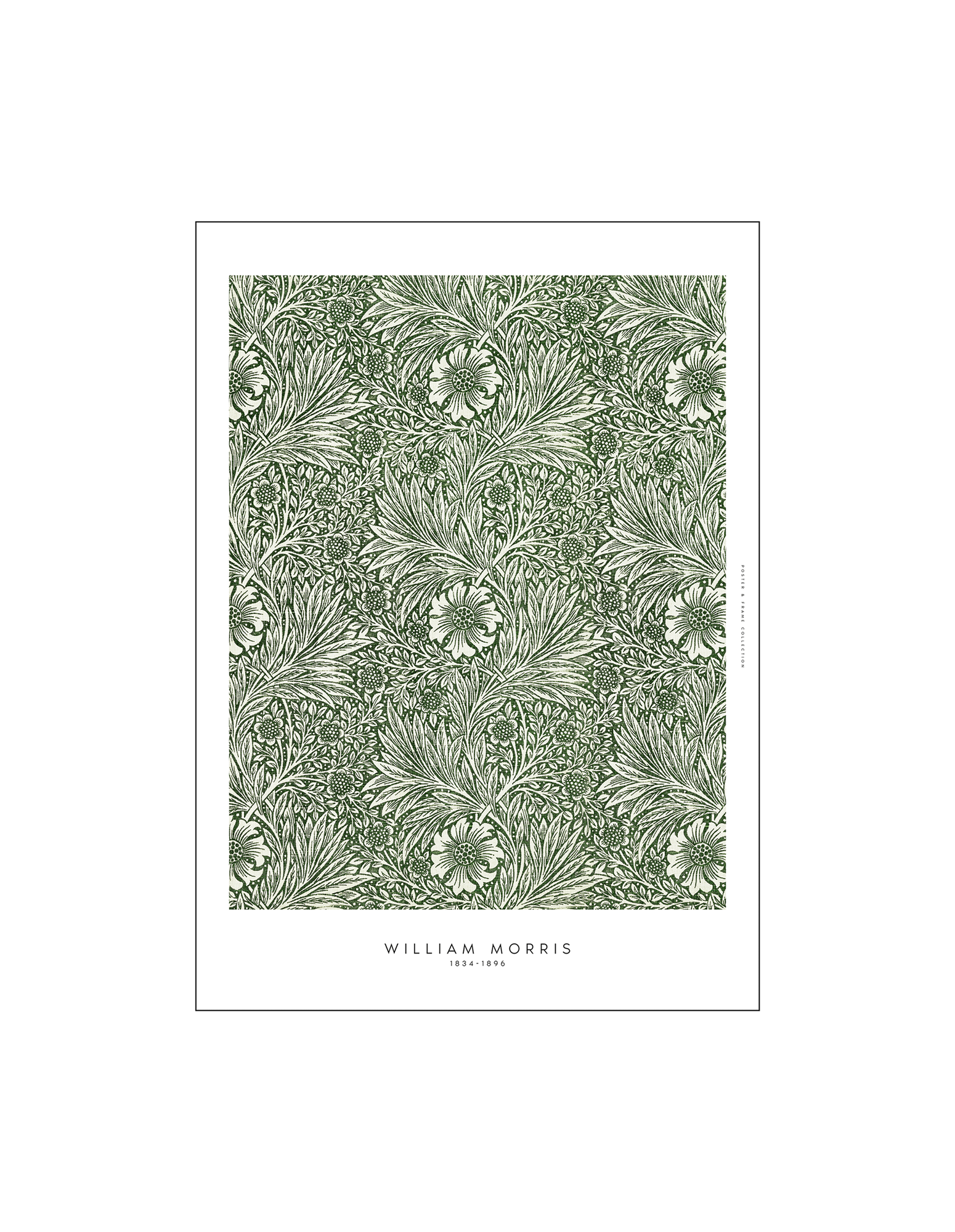 Plakat Greens 40 x 50 | William Morris. | Pine Green | Poster and Frame