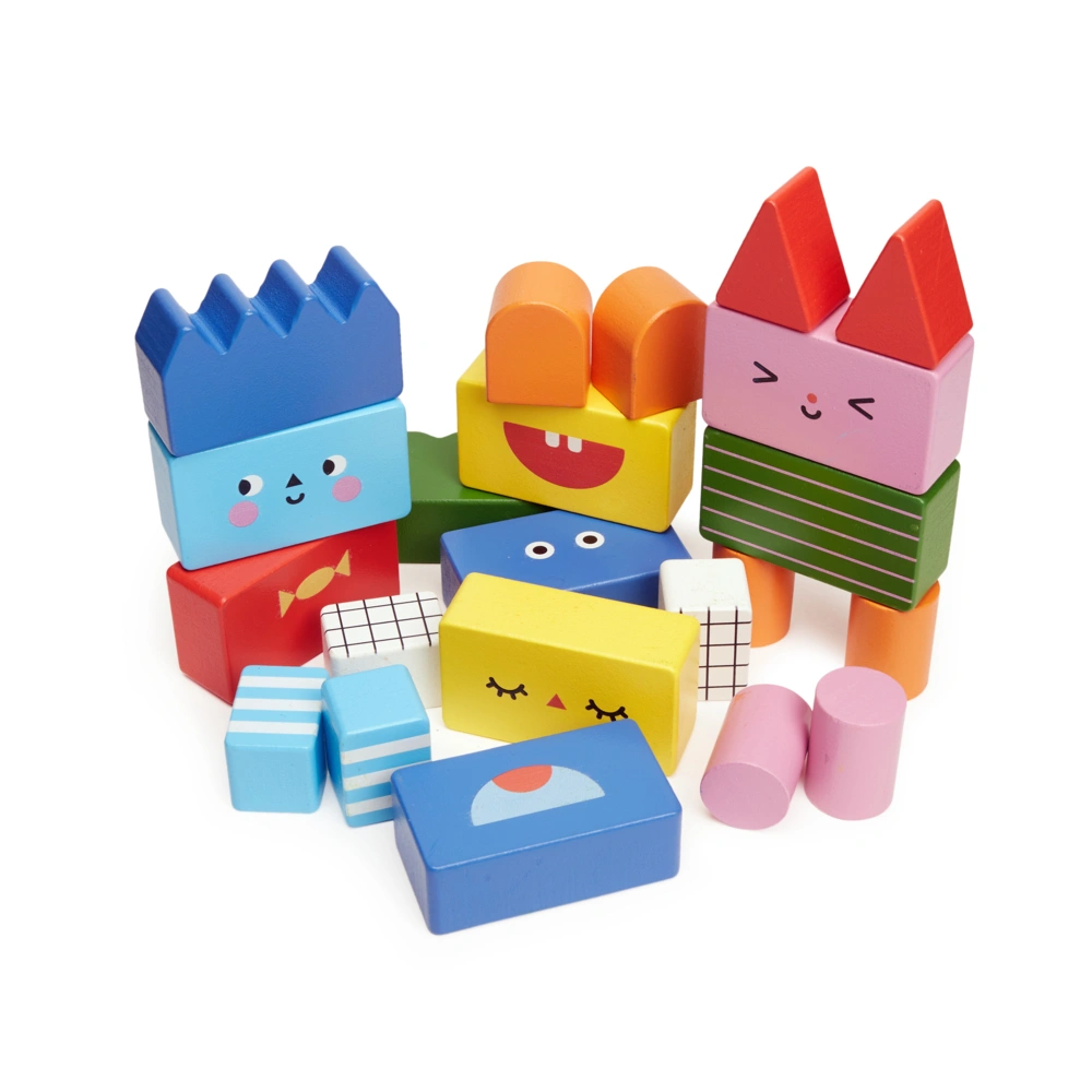 Kidoki - Stack & Mix Wooden Building Blocks