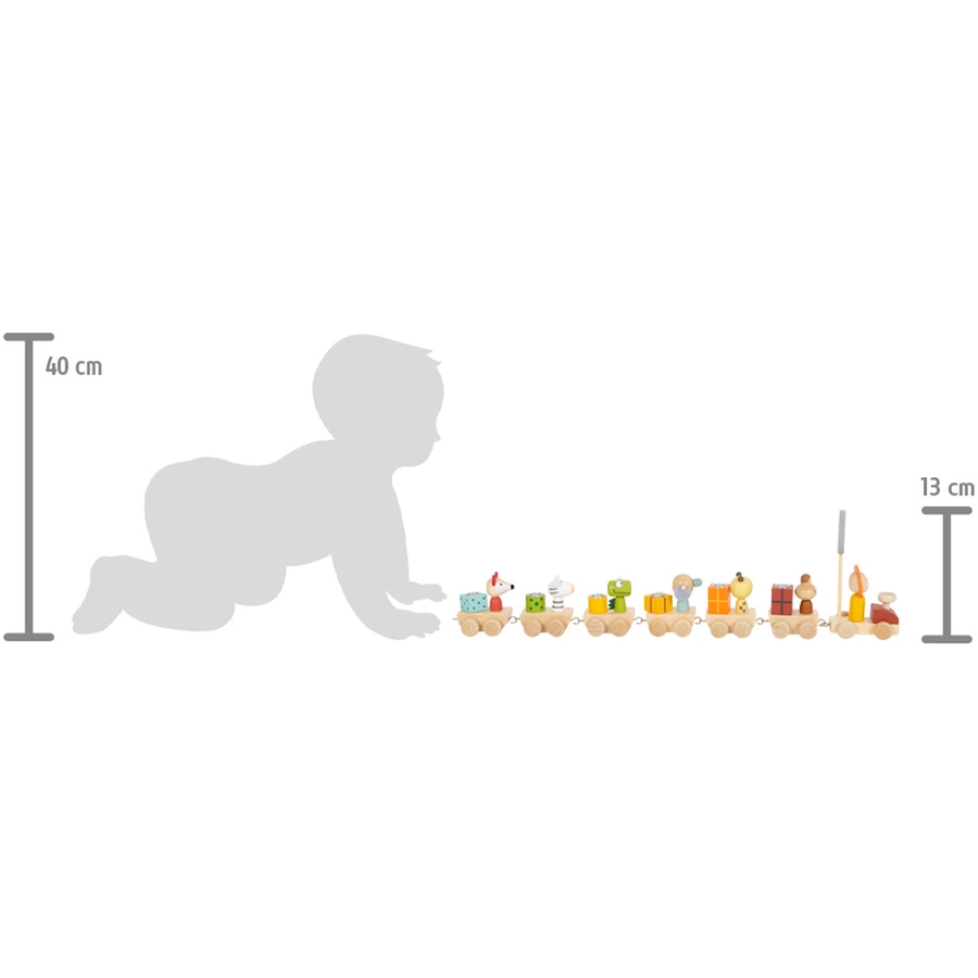 small foot® Geburtstagszug mit Tieren