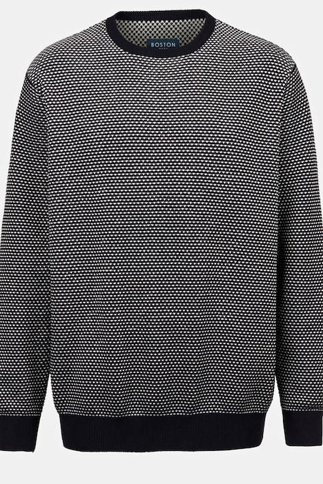 Boston Park Pullover, Strukturstrick, Rundhals, bis 72/74