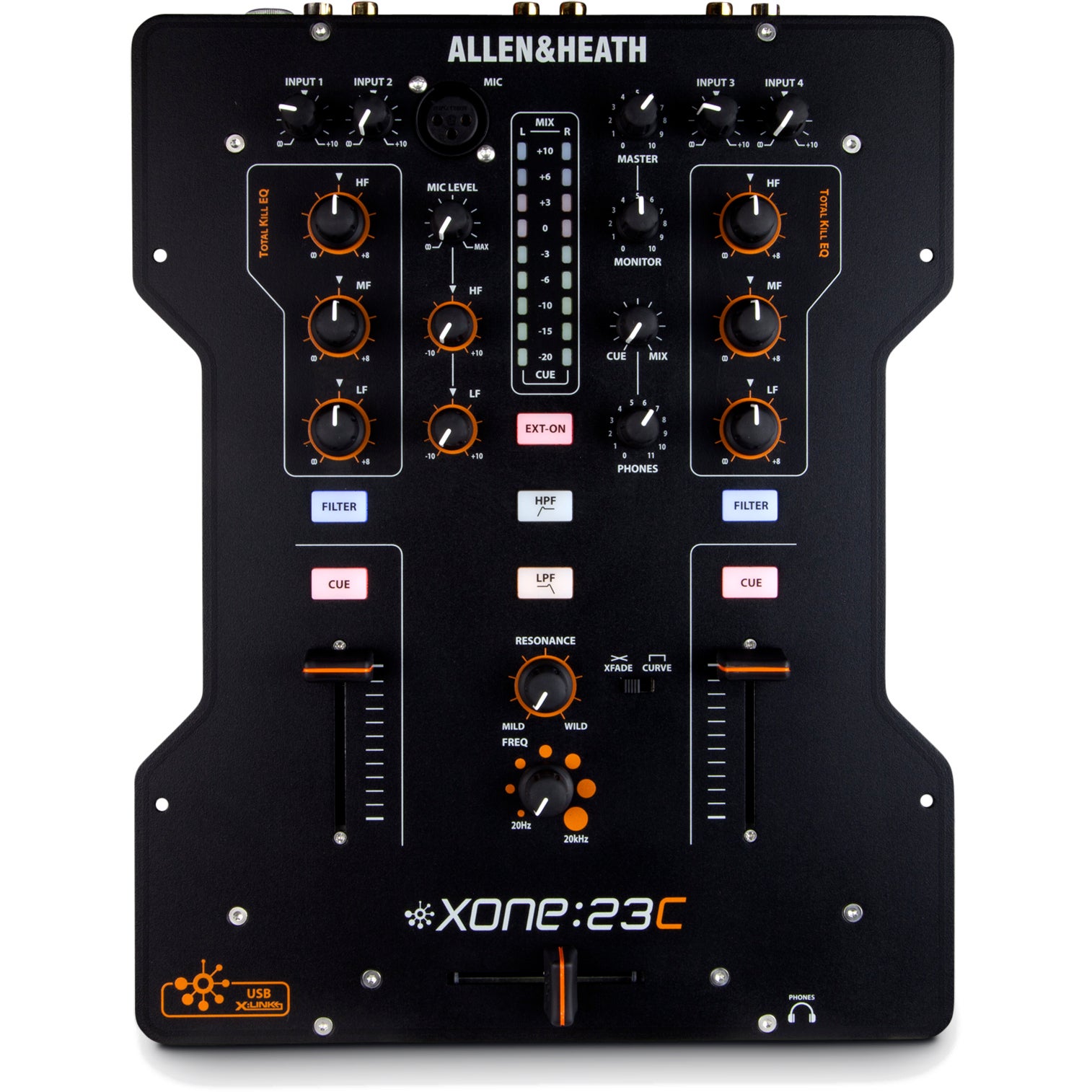 Allen & Heath Xone:23C DJ mixer met 4-kanaals geluidskaart