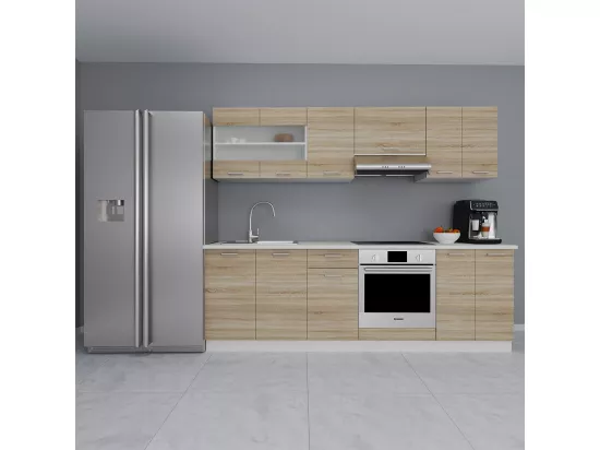 Armoire de cuisine L 80 cm Armoire basse Esilo