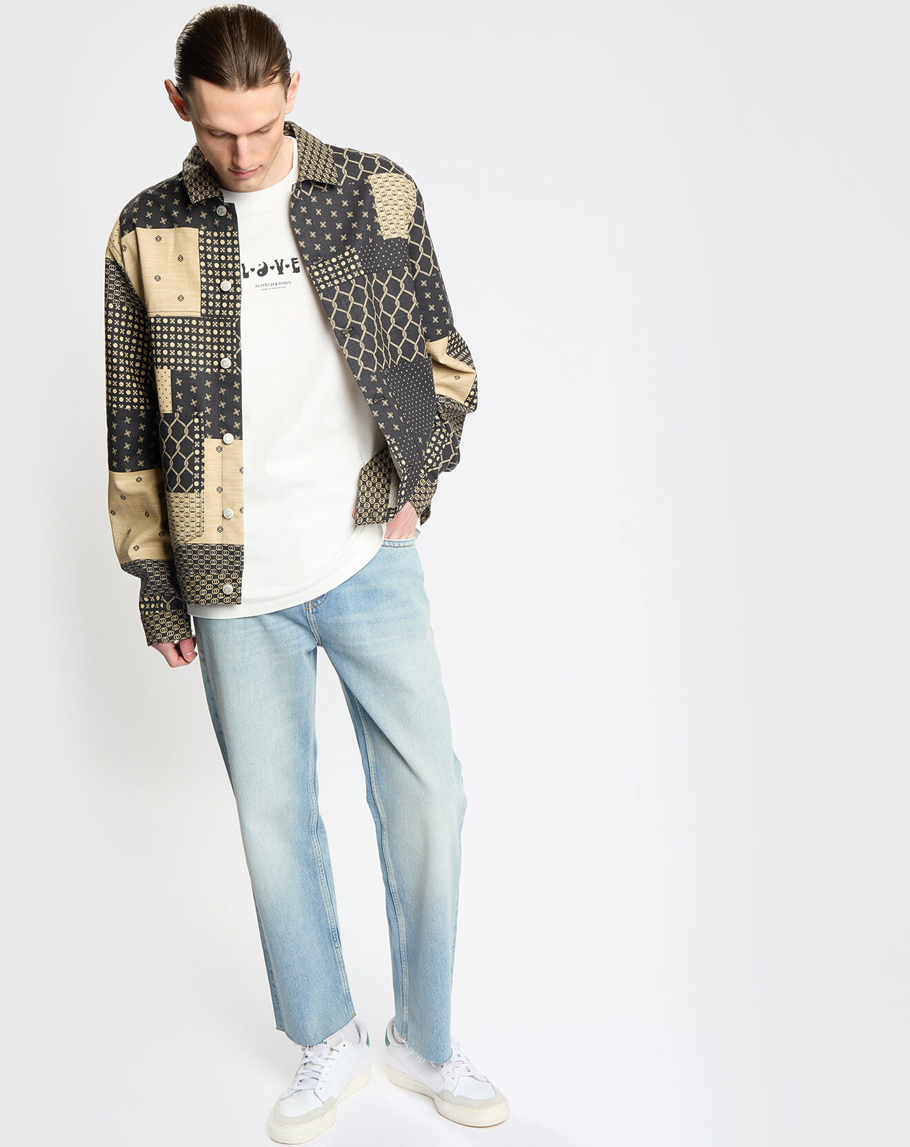 Scotch & Soda Jean 100% Coton Bio Regular Fit bleu clair
