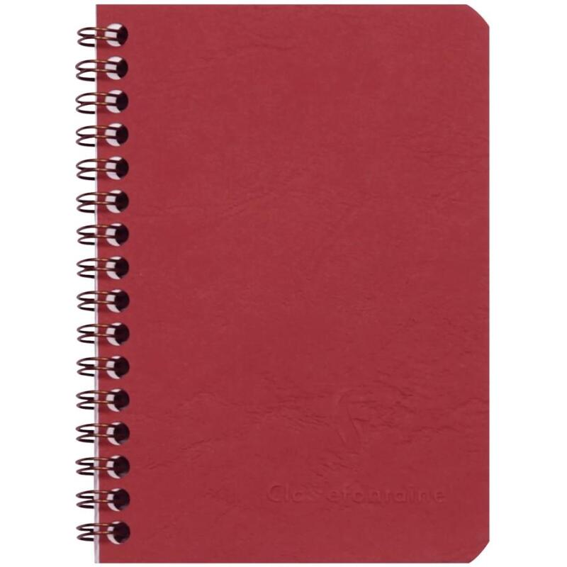 Cahier reliure intégrale Age Bag 9x14 100 pages 5x5 - Rouge