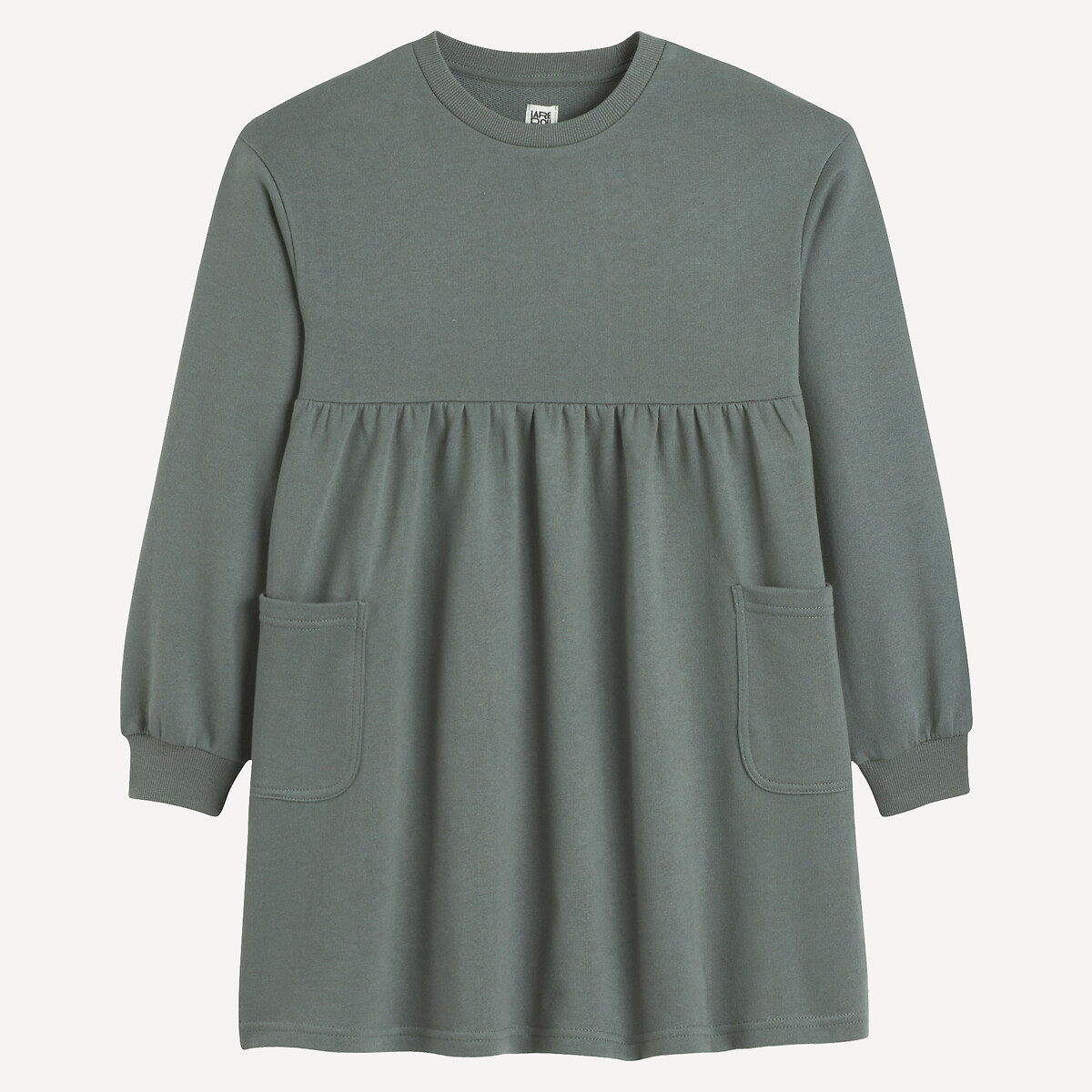 COLEÇÕES LA REDOUTE<br>Vestido de lã polar de manga comprida