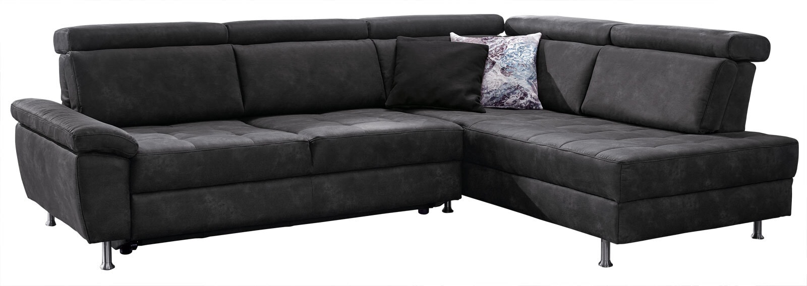 MONDO Ecksofa LOFT 285 x 215 cm Stoffbezug Stone