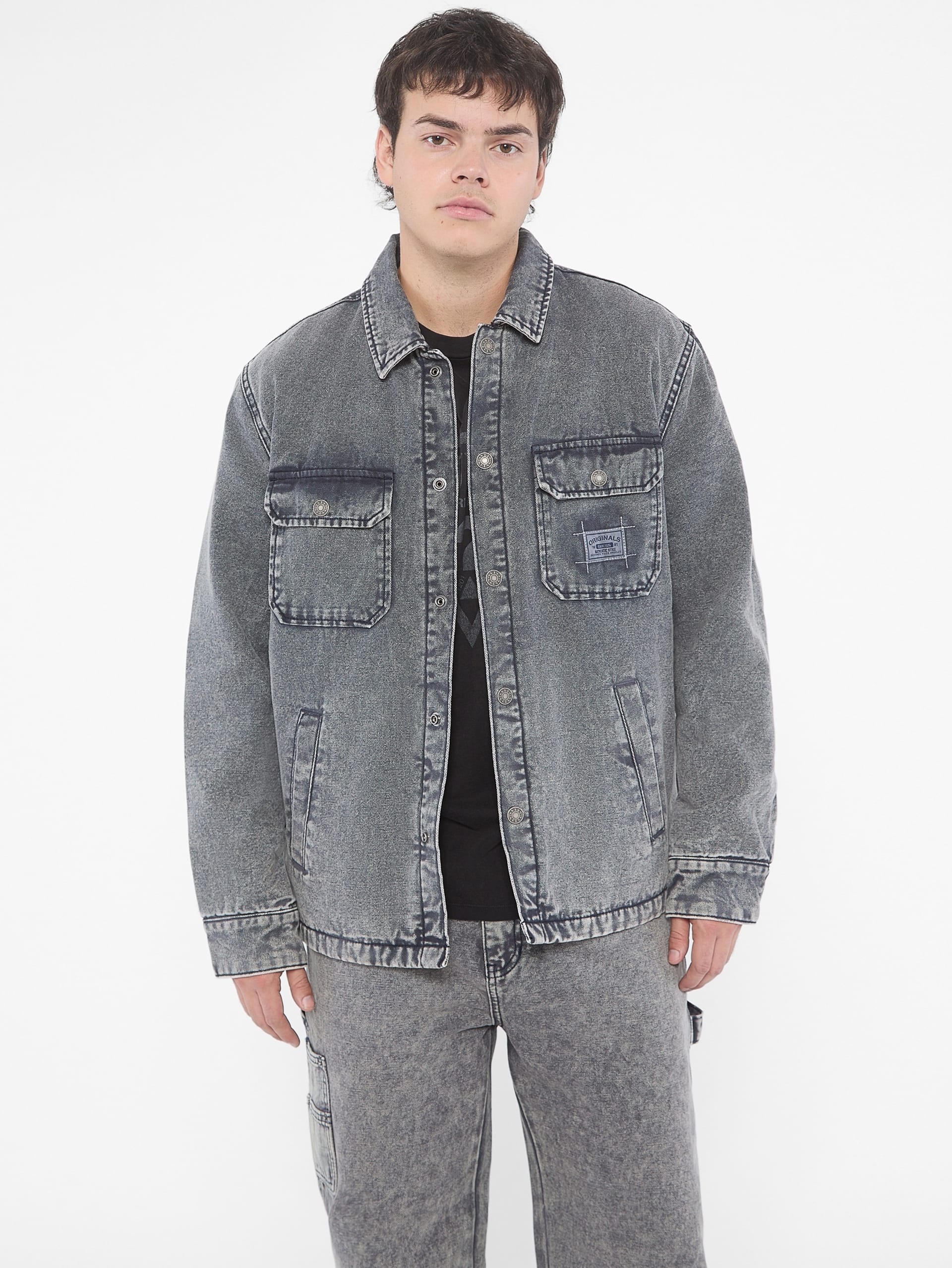 Jaqueta camisa de lona GUESS Originals