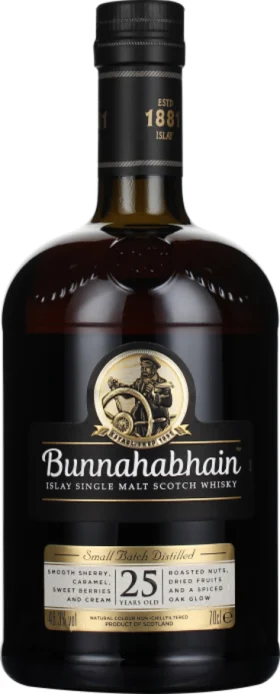 BUNNAHABHAIN 25 YEARS SINGLE MALT 70CL