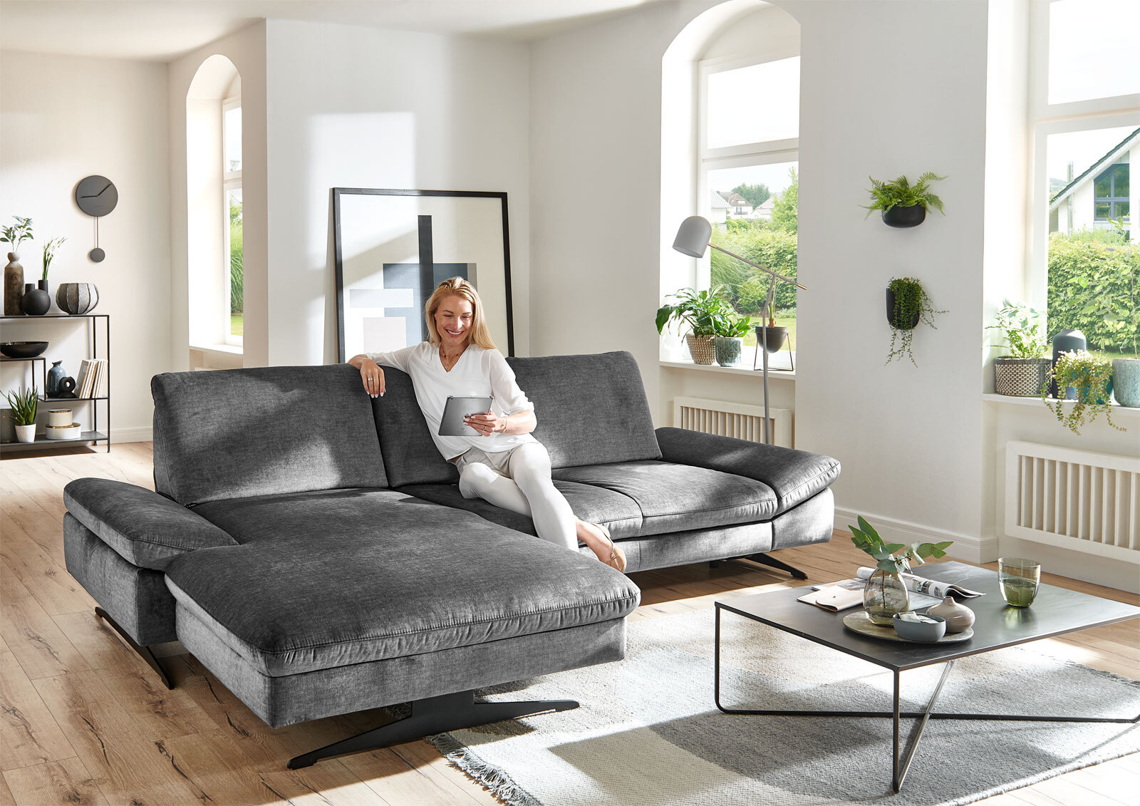 vito Ecksofa AMAZE 181 x 288 cm Joyce anthrazit