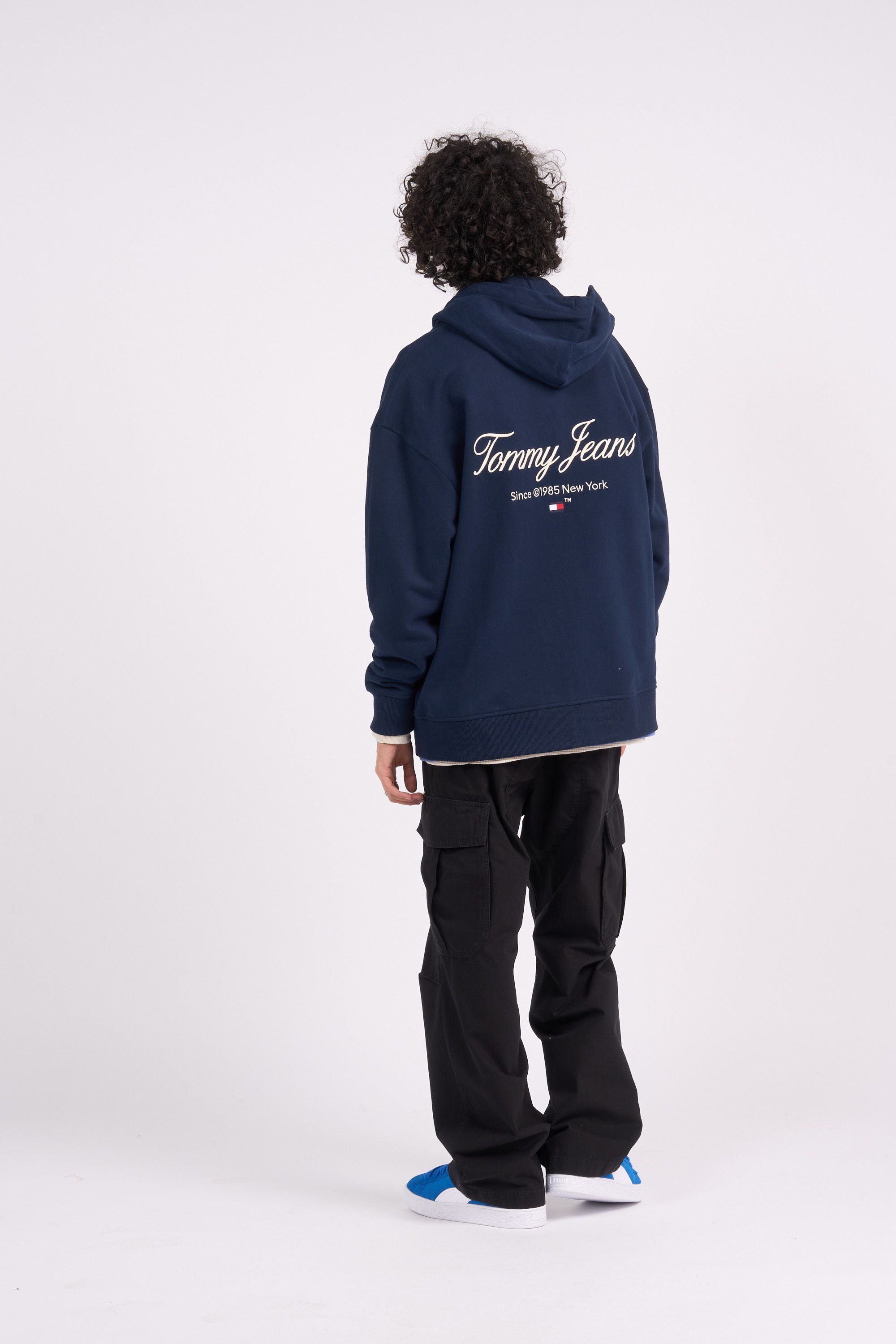 TOMMY JEANS Hoodie zippé TJM RLX LUXE  Bleu