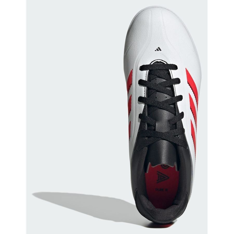 adidas Copa Pure Club III TF Pure Victory - Blanc/Lucid Red/Noir Enfant