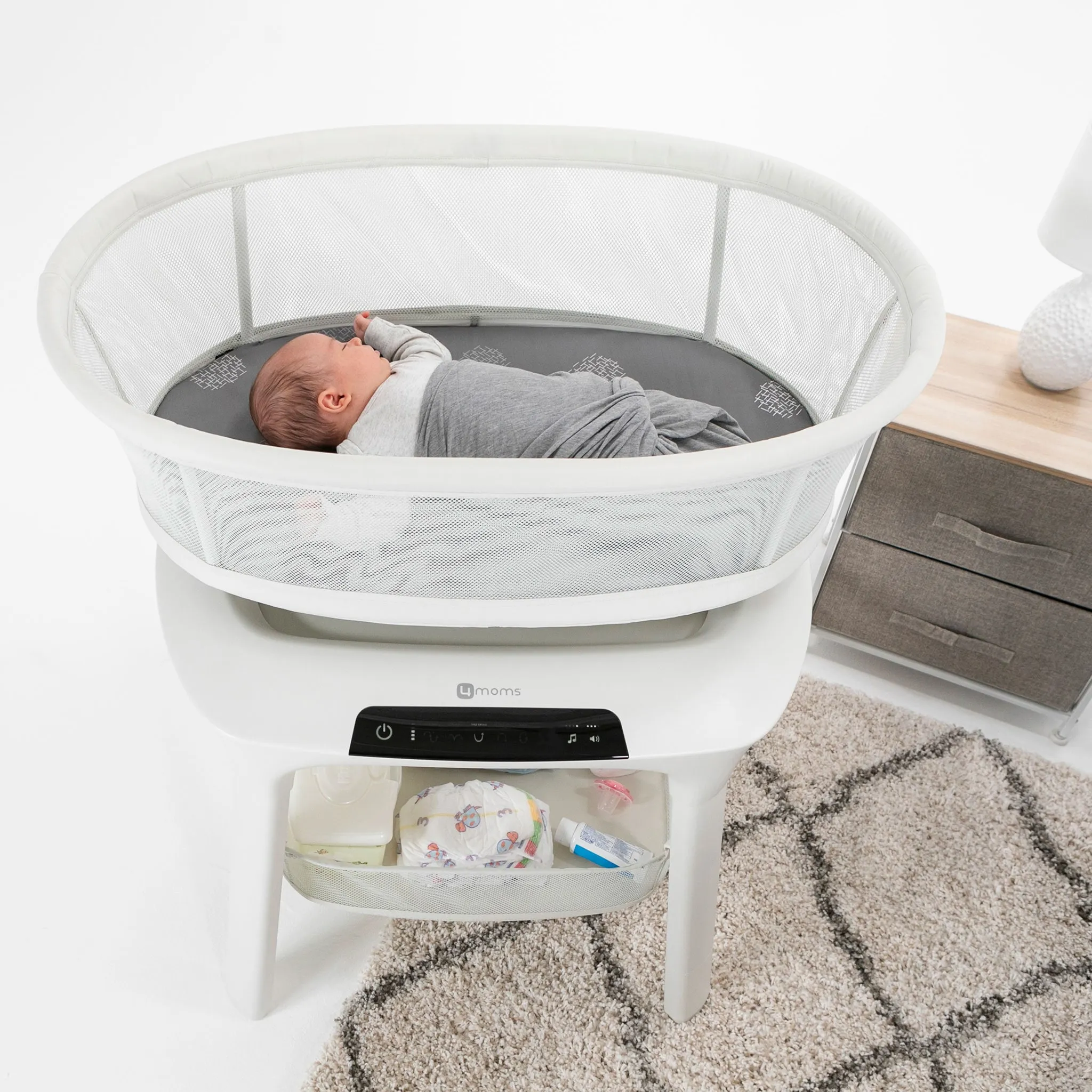 4 Moms Bassinette Mamaroo Sleep Birch