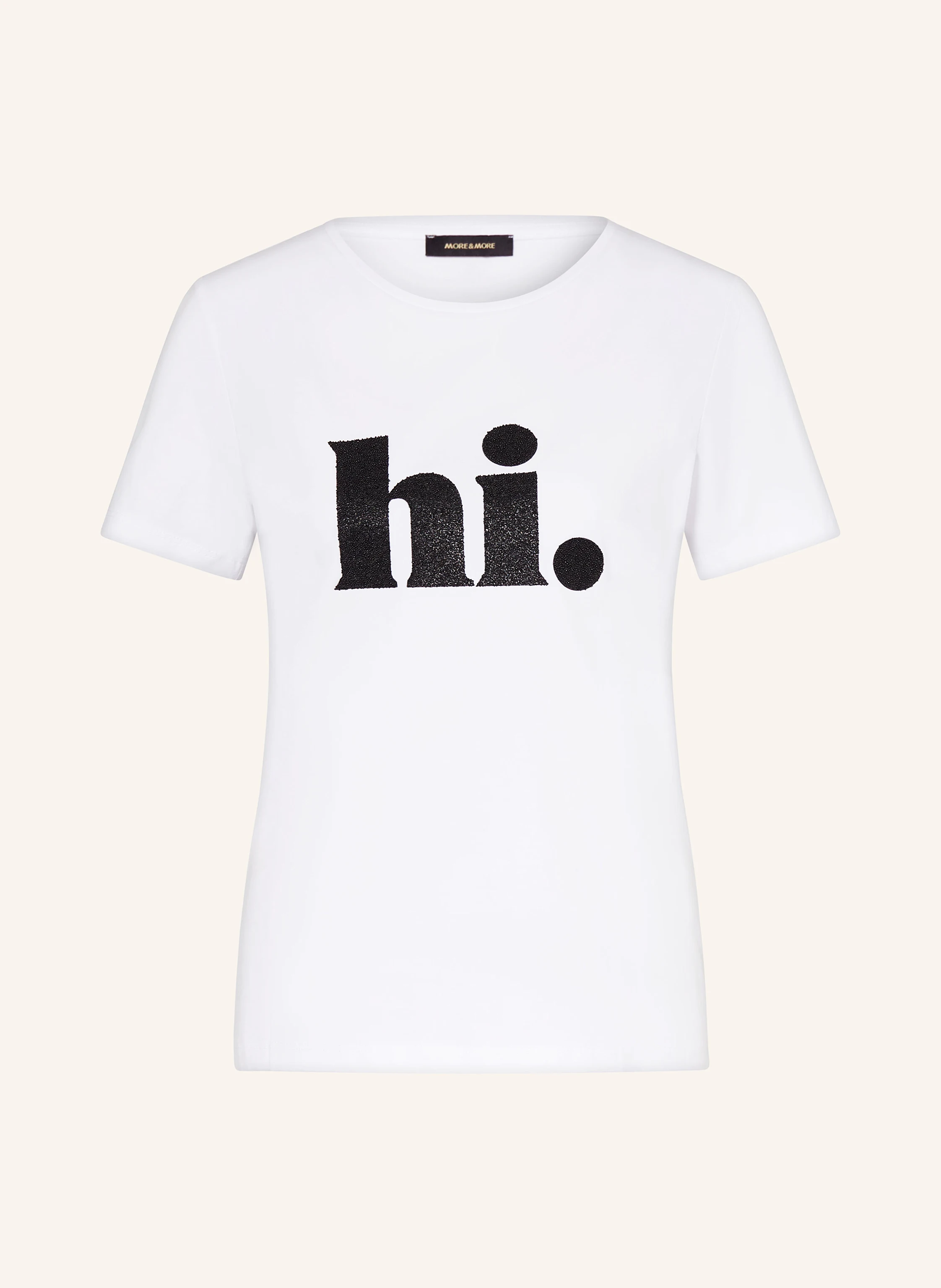MORE & MORE T-Shirt mit Schmucksteinen