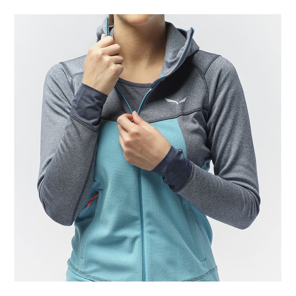 Salewa PUEZ HYBRID - Polaire Femme lantana pink melange