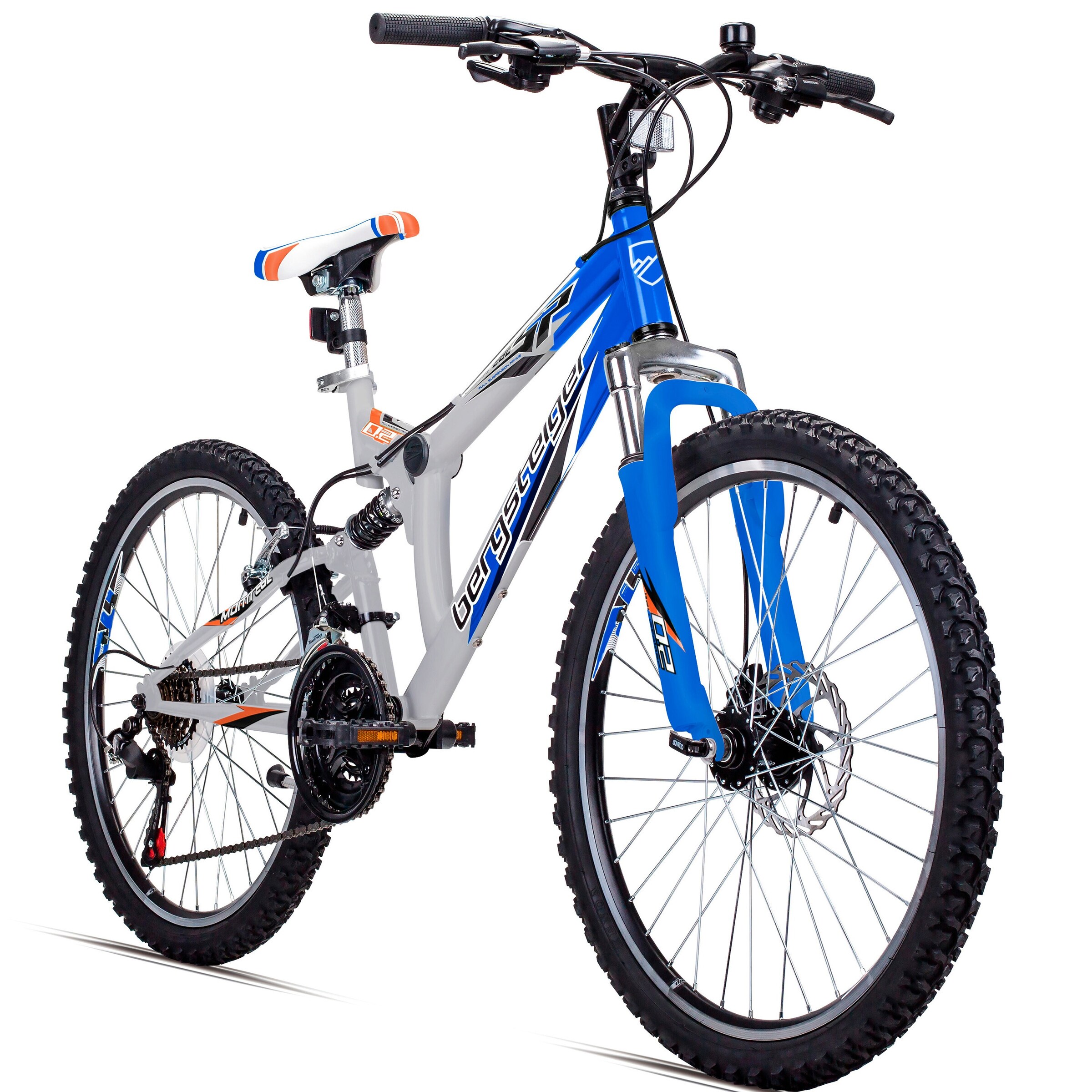 Bergsteiger Mountainbike Montreal 24 Zoll | silver / blue