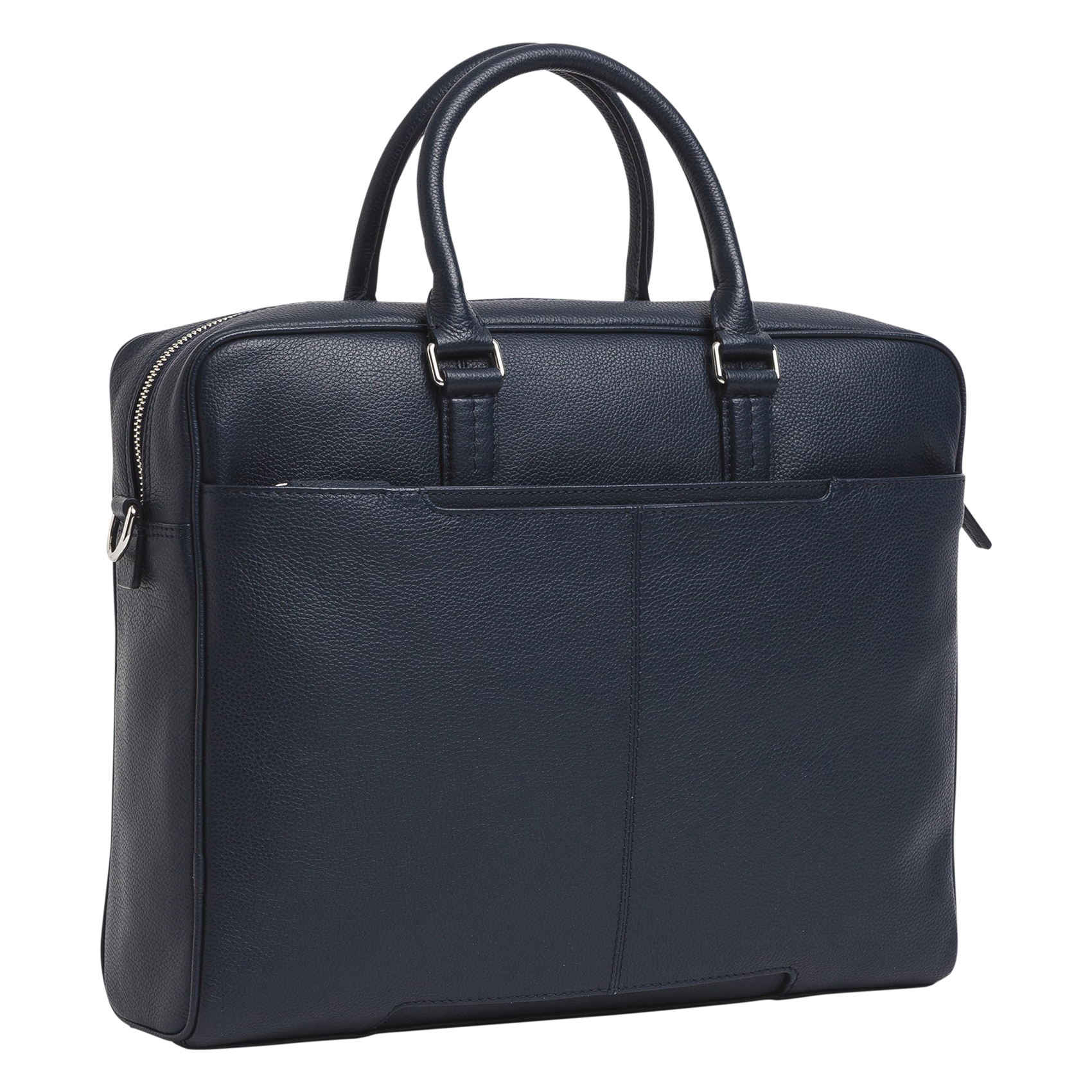 CHARLES - Porte documents en cuir| Bleu