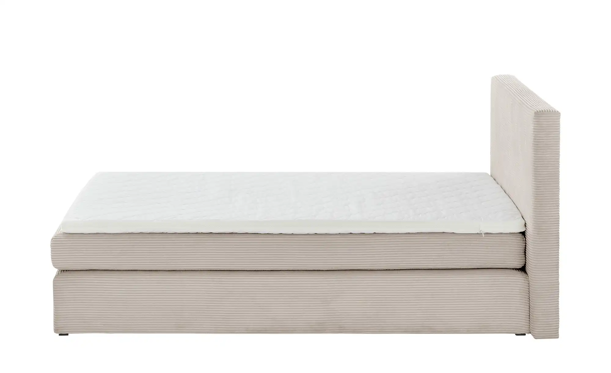 smart Boxspringbett in moderem Cordstoff Basic