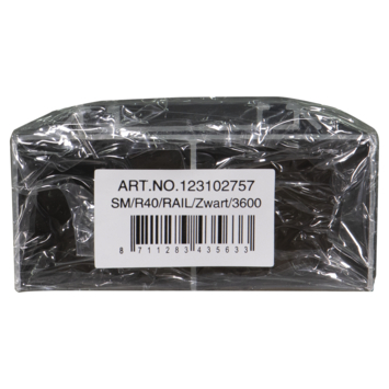 Storemax rail alu zwart 360cm R40