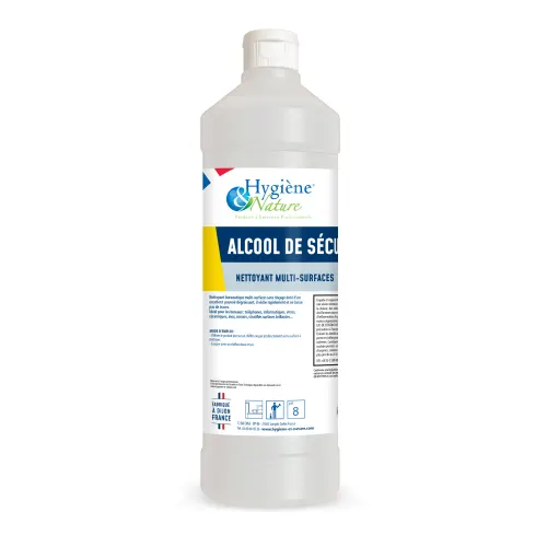 Alcool de sécurité Hygiène et Nature flacon de 1 L
