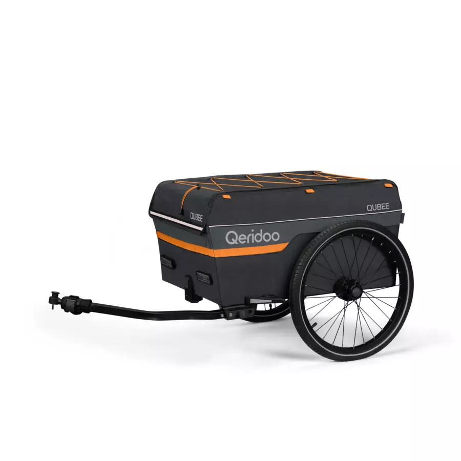 Qeridoo Lastenanhänger Qubee Grey 110 L Volumen