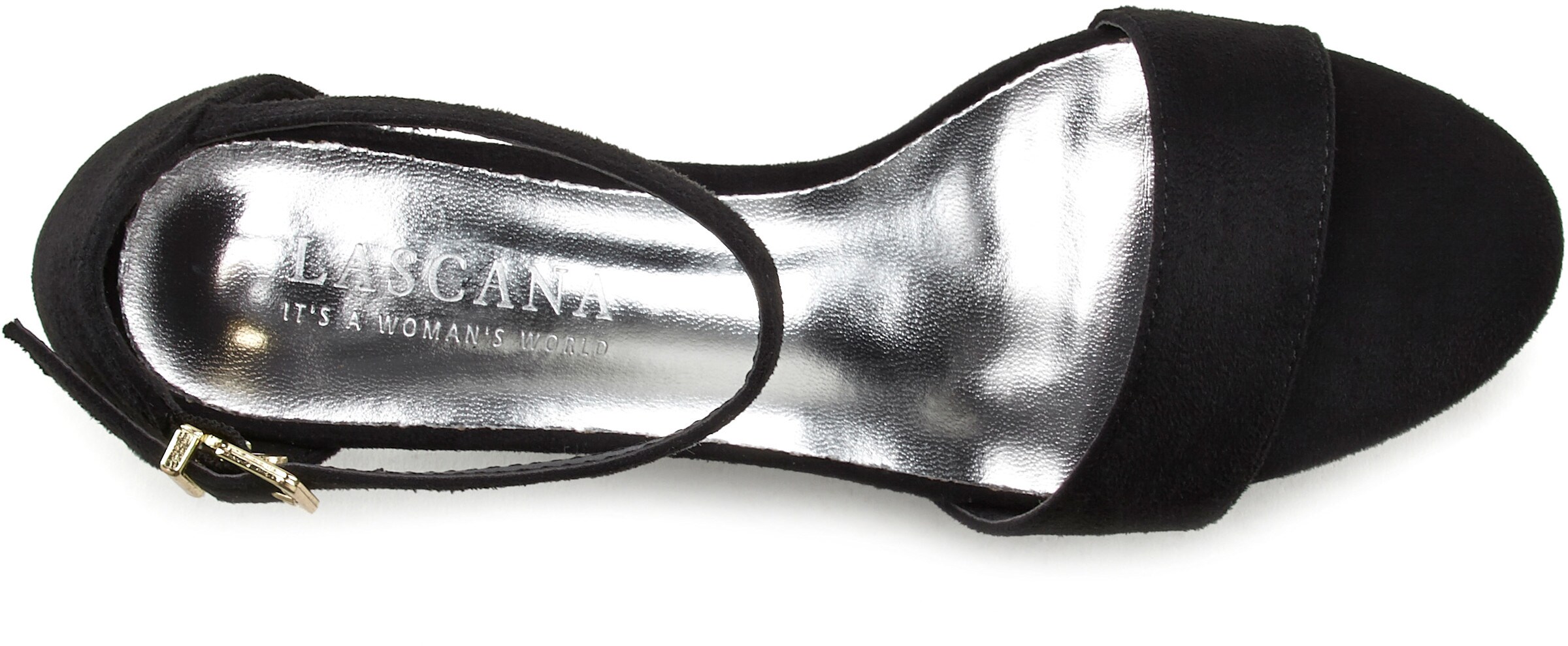 LASCANA High-Heel-Sandalette in schwarz