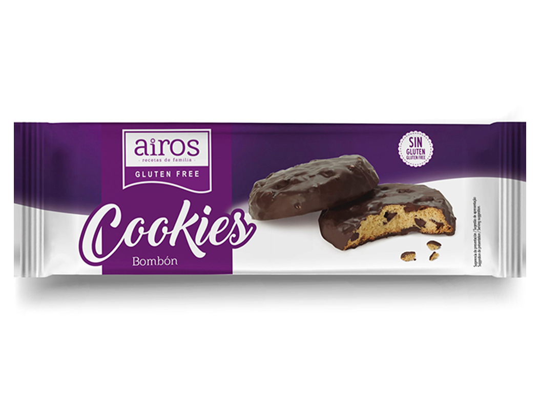 BOLACHAS AIROS COOKIES CHOCO SEM GLUTEN 230G