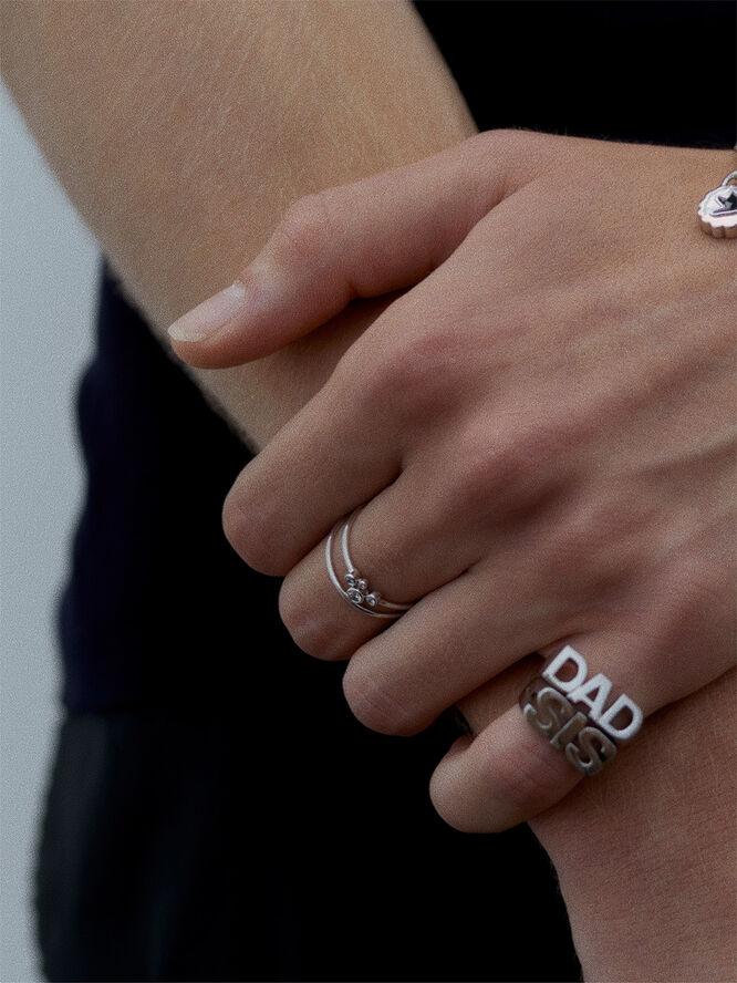 Maria Black Dad Ring Silver hp