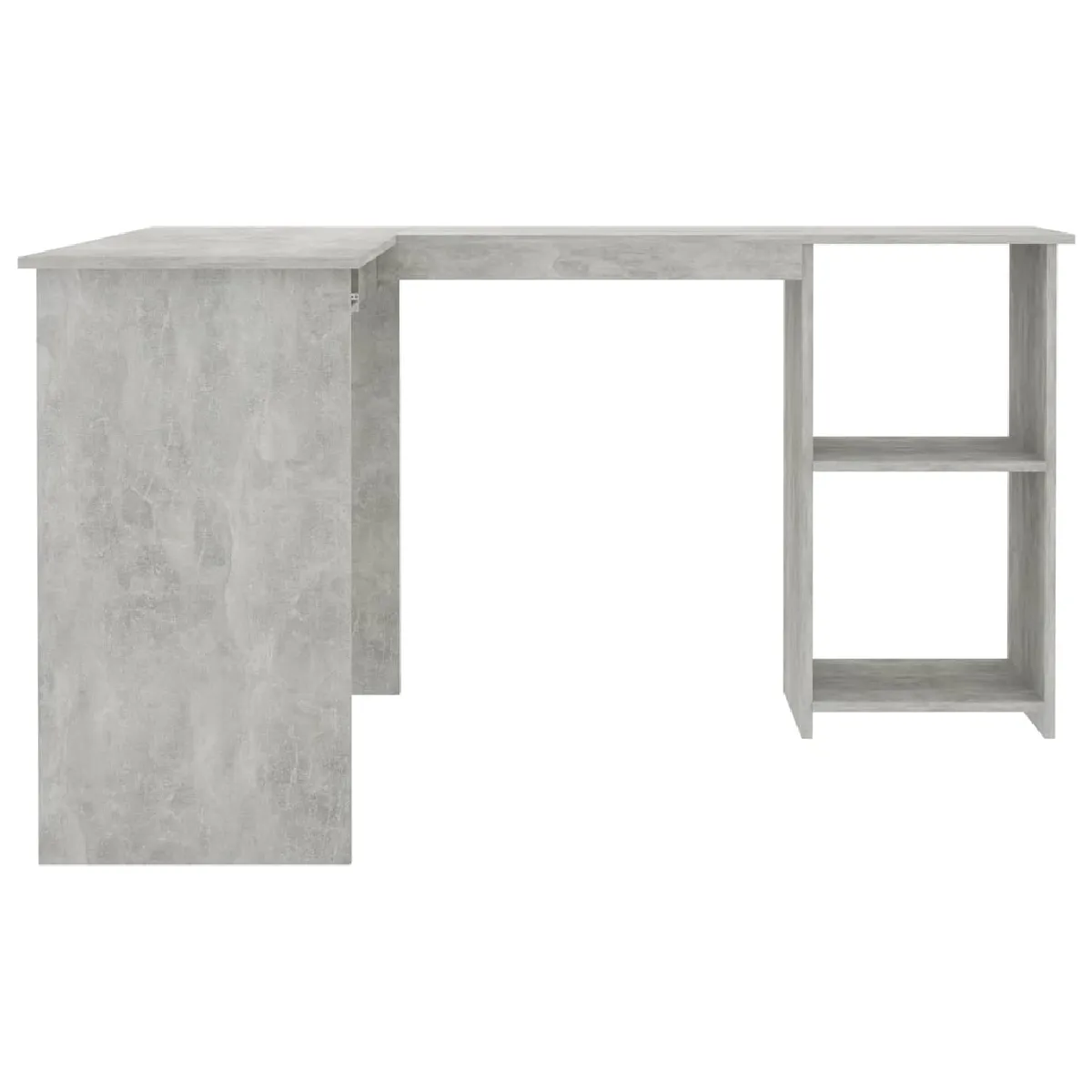 vidaXL Bureau d'angle - Gris béton