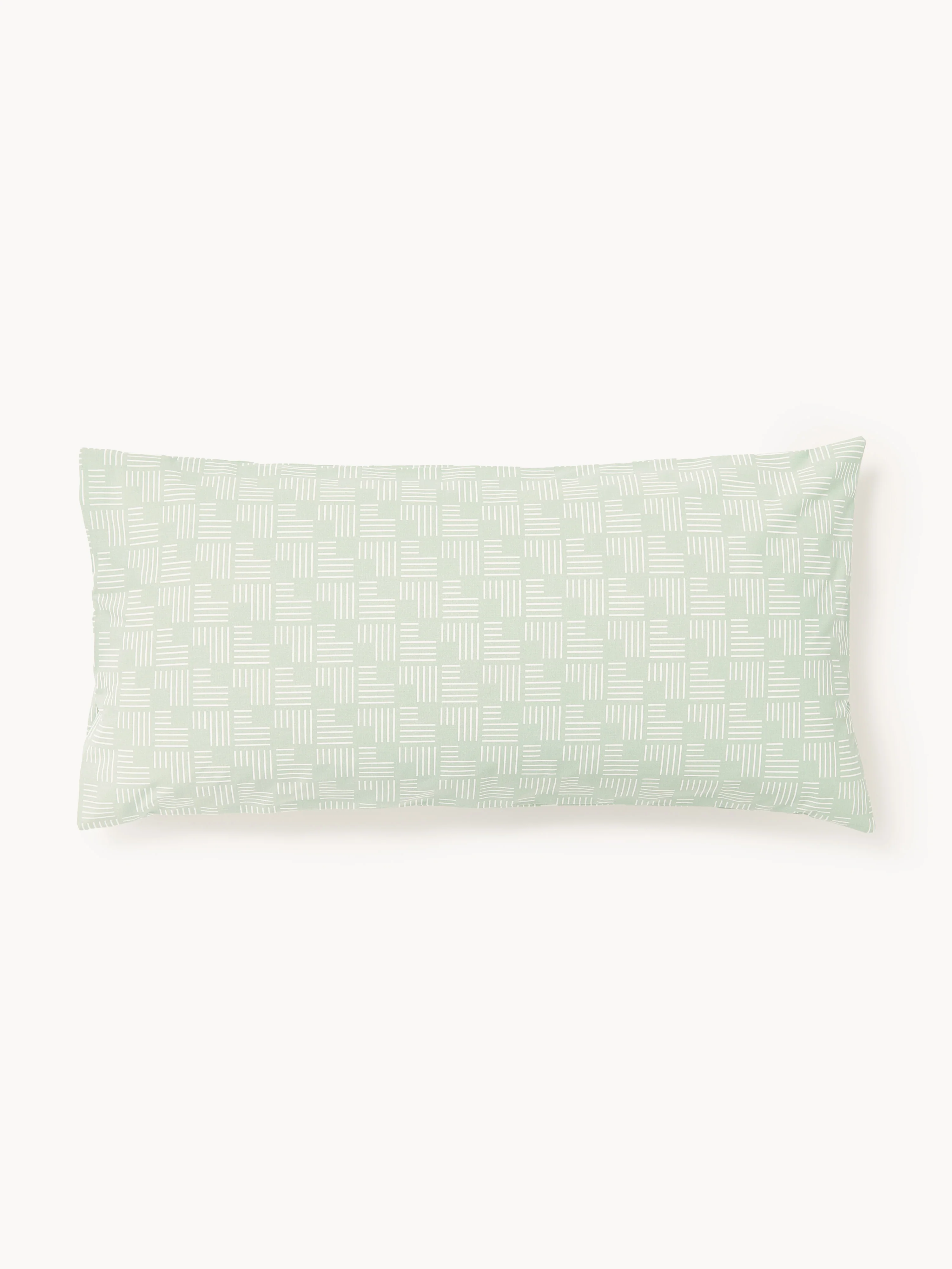 Katoenen perkal kussenhoes Inki met geometrische print
