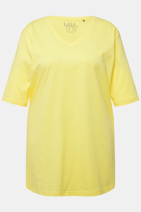 T-Shirt, V-Ausschnitt, Relaxed, Halbarm