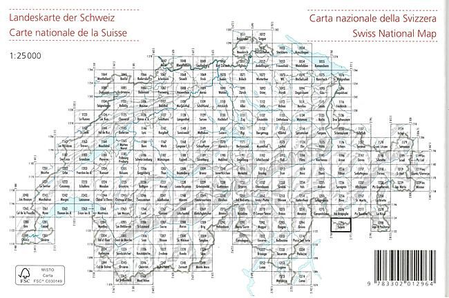 BUNDESAMT - 1296 SCIORA ECHELLE 1 25 000
