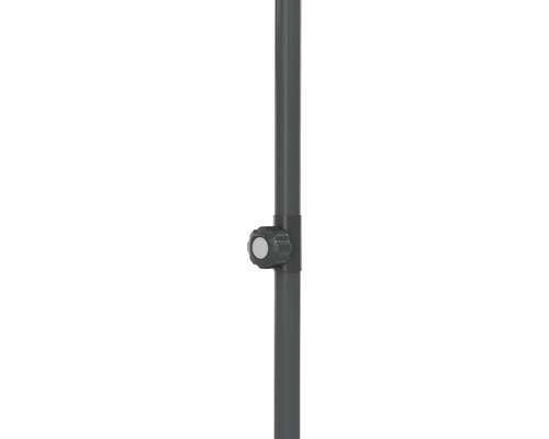 Soluna Cessy middenstokparasol, Ø 300 cm, polyester (PES), donkergrijs