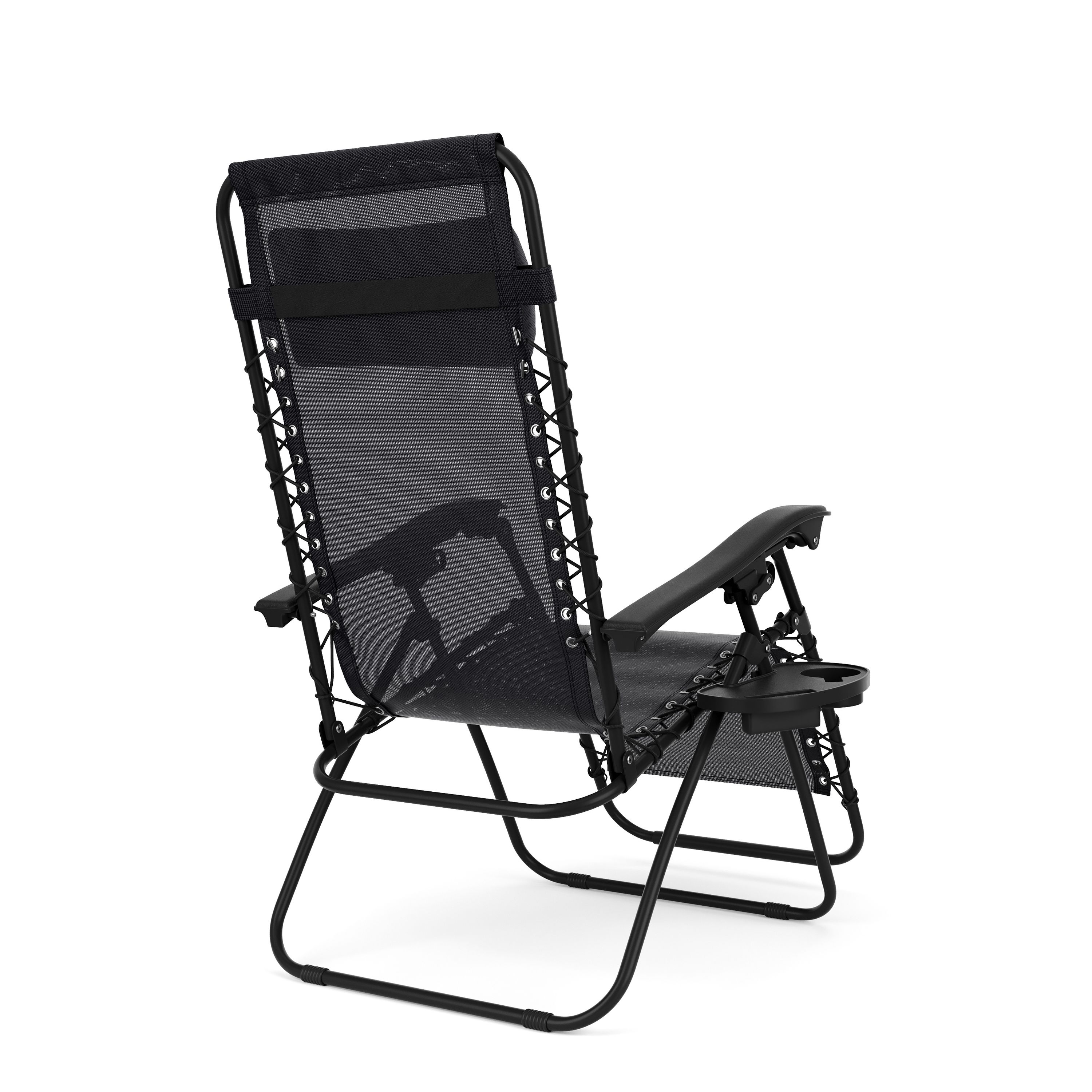 Liegestuhl Campingstuhl DELILAH schwarz
