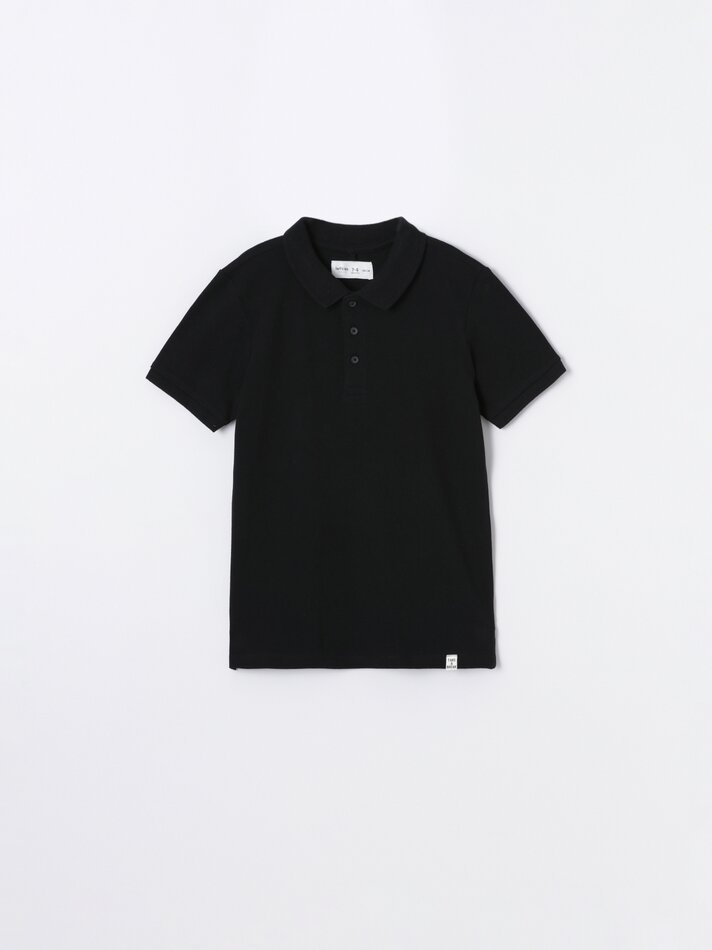 Conjunto com 2 camisas polo básicas - Pretas