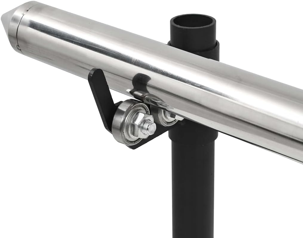 vidaXL Barbecue Automatique et Moteur Acier Inoxydable 150x46,5x82,5cm, Gril, Gril Fumeur, Gril extérieur, Gril à Charbon de Bois, Gril électrique