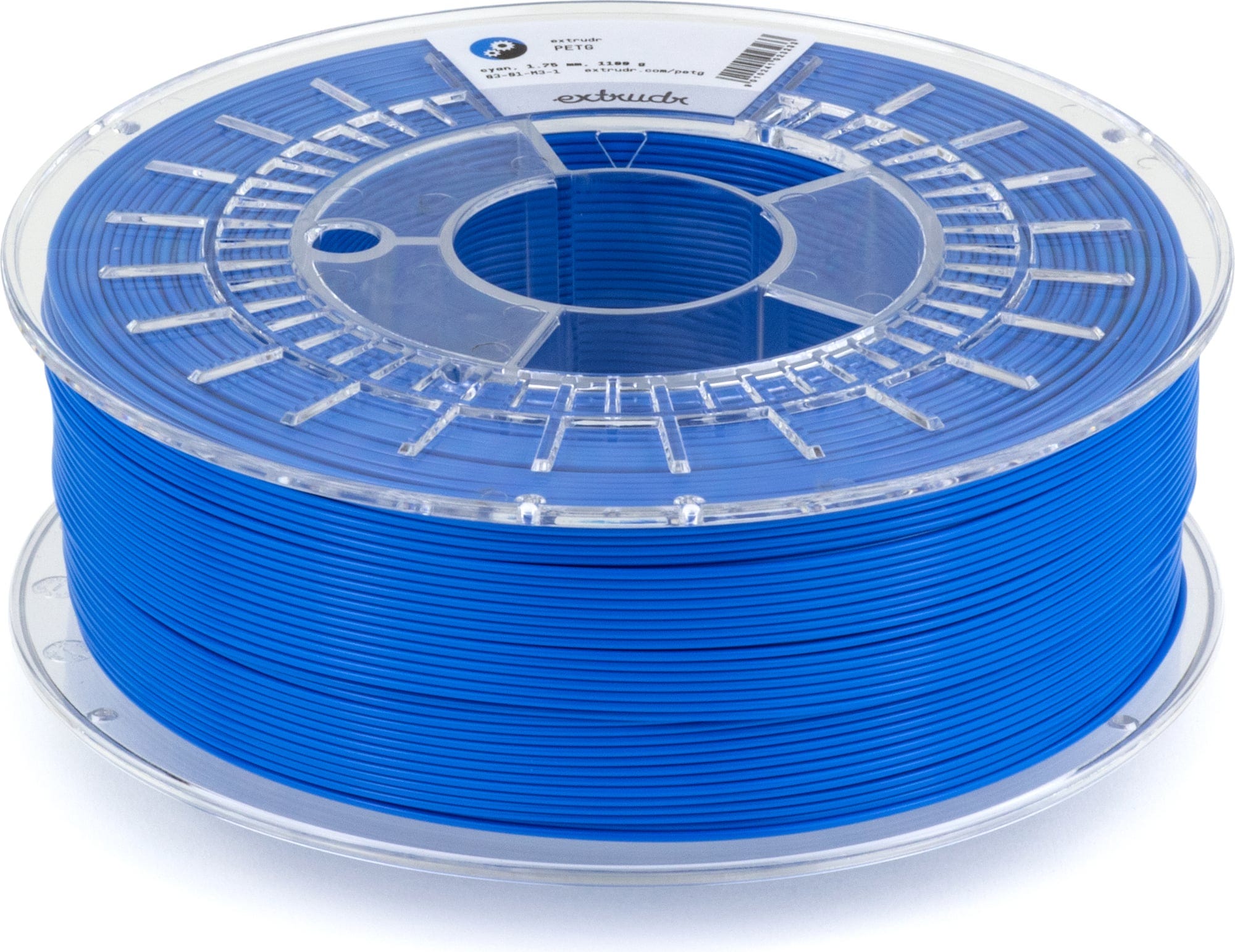 Extrudr  PETG CMYK Cyan, 1,75 mm / 1100 g    Filament mit hervorragenden mechanischen Eigenschaften