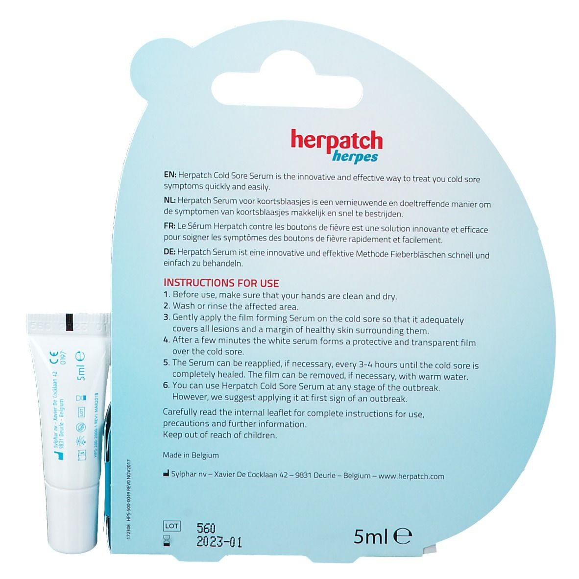 herpatch Lippenherpes Serum