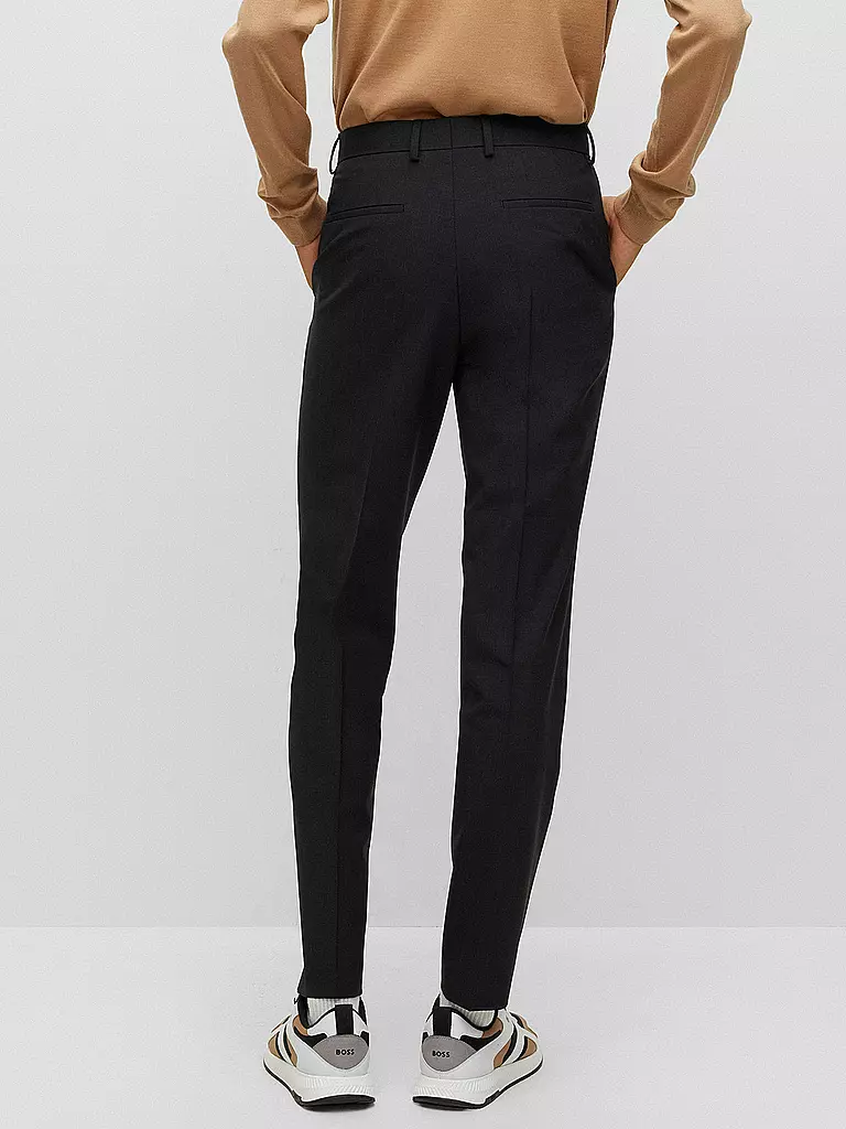 BOSS Anzughose Regular Fit LENON grau
