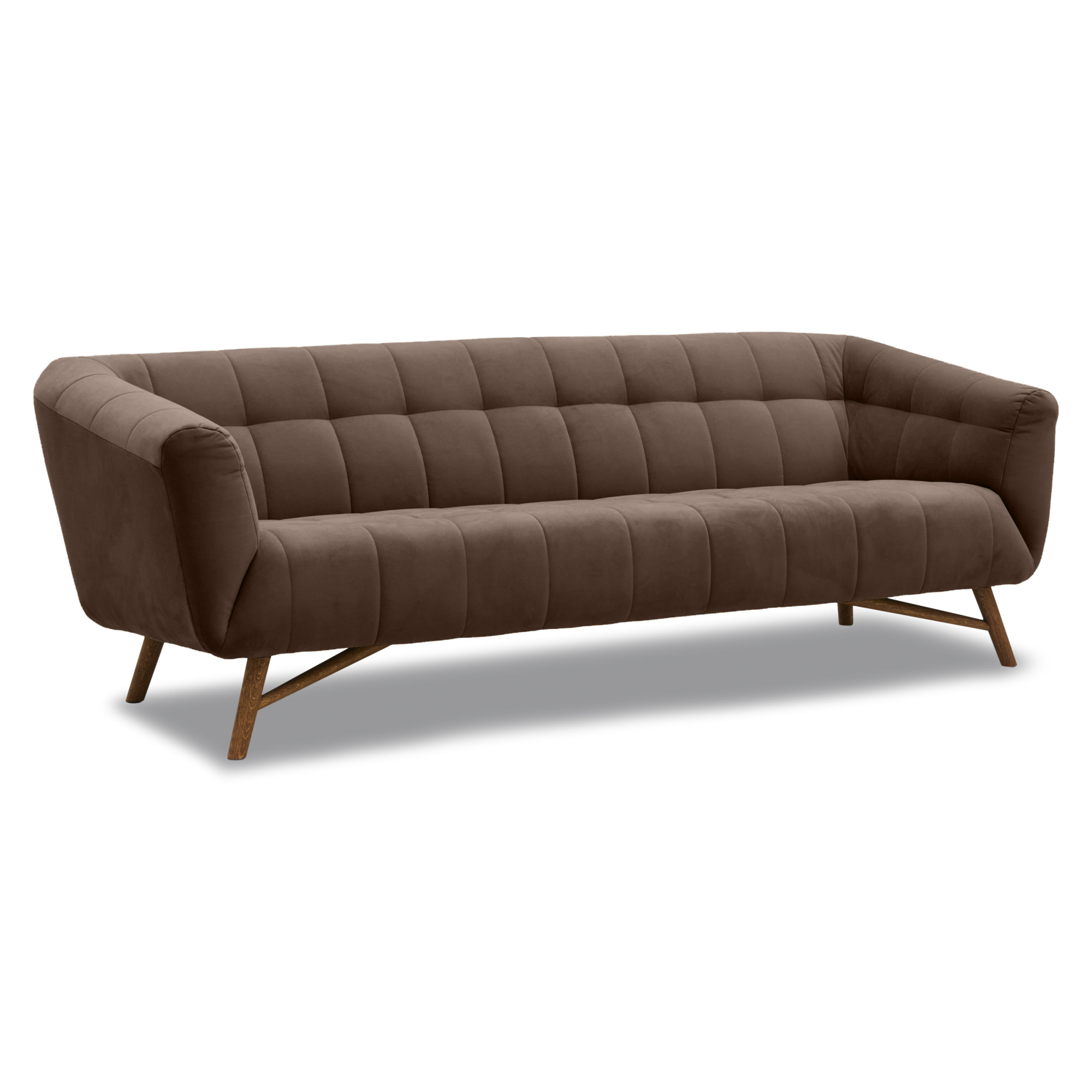 3-zitsbank Flame seven darkbrown