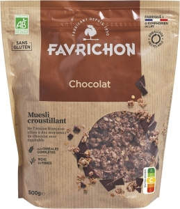 Favrichon Crunchy-Müsli Schokolade, 500 g