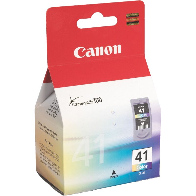 Cartouche Canon CL-41 3 couleurs pour imprimante jet d'encre