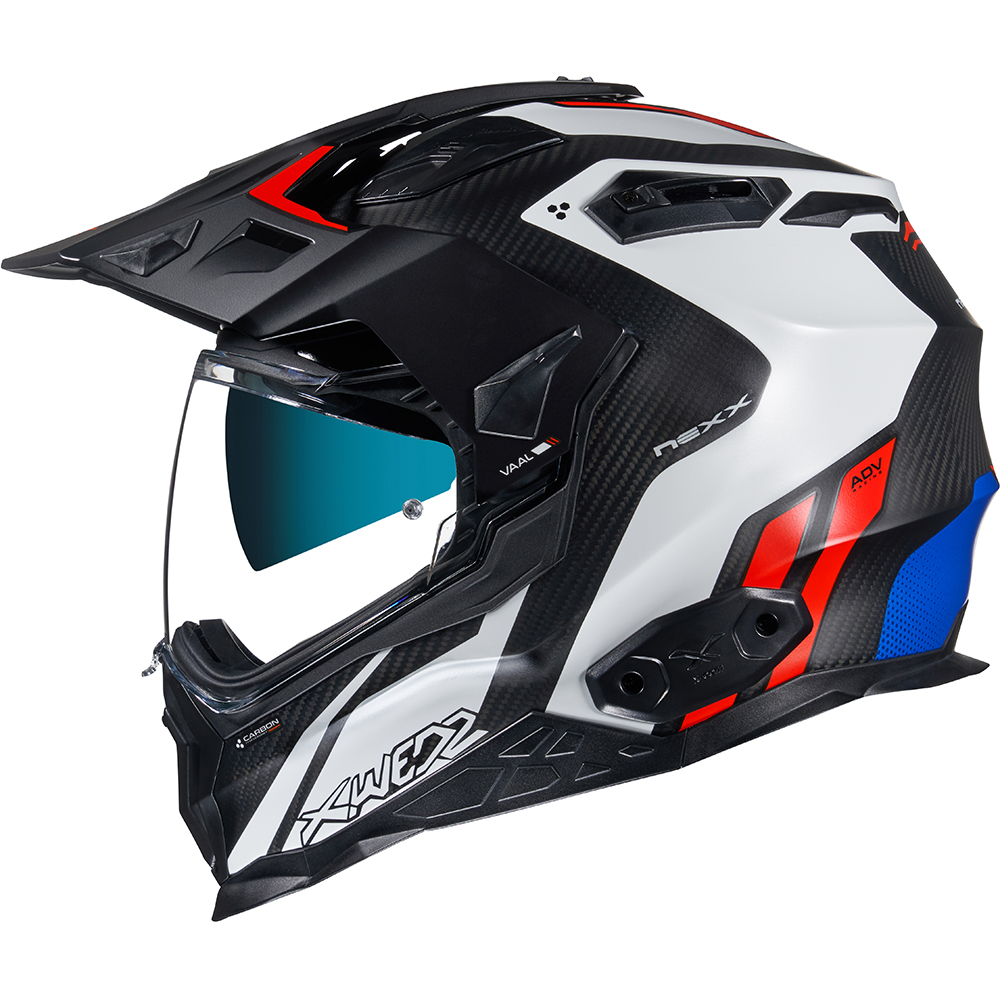 Nexx - Casque X.WED 2 Vaal Blanc Mat / Noir Mat / Rouge