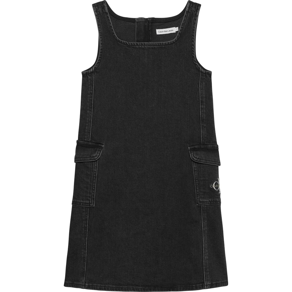 Køb Calvin Klein Charcoal Grey Rgd Denim Kjole