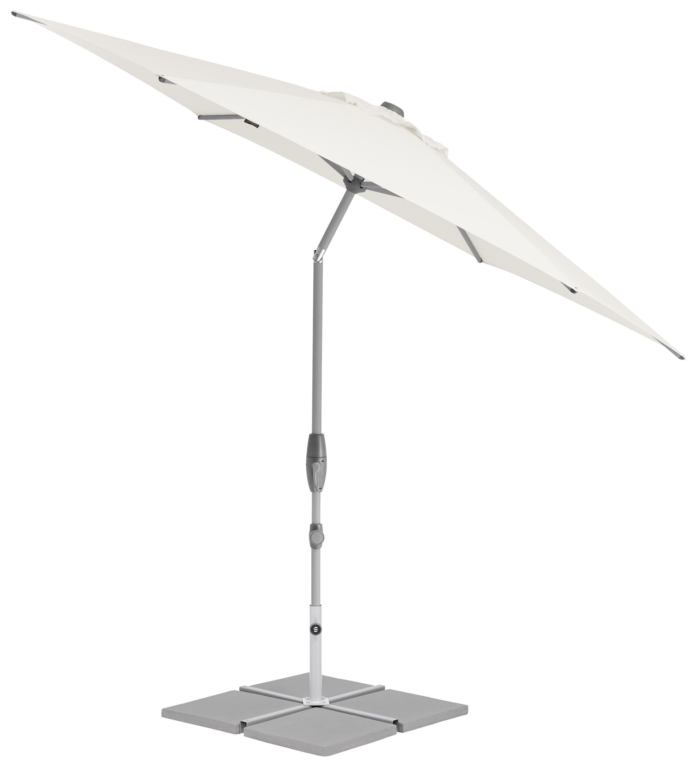 Suncomfort by Glatz SHELL TURN Sonnenschirm - Sandweiss / H: 266.0 cm