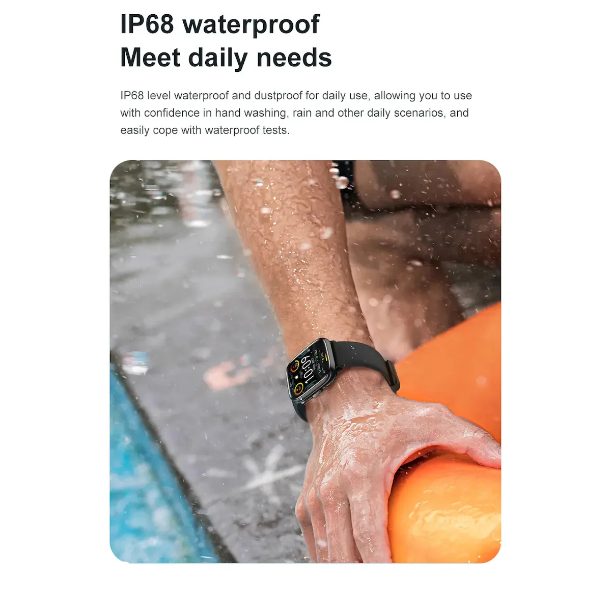 IP68 vanntett Smart Watch Fitness Tracker