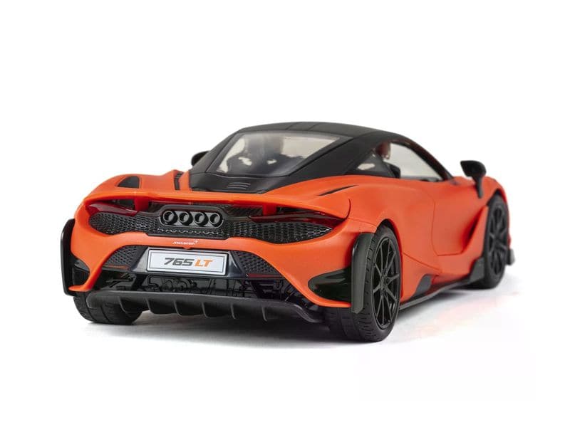 TEC-TOY Auto McLaren 765LT mit Licht, Orange, 1:16 Ferngesteuerter Sportwagen mit Licht für Kinder ab 6 Jahren