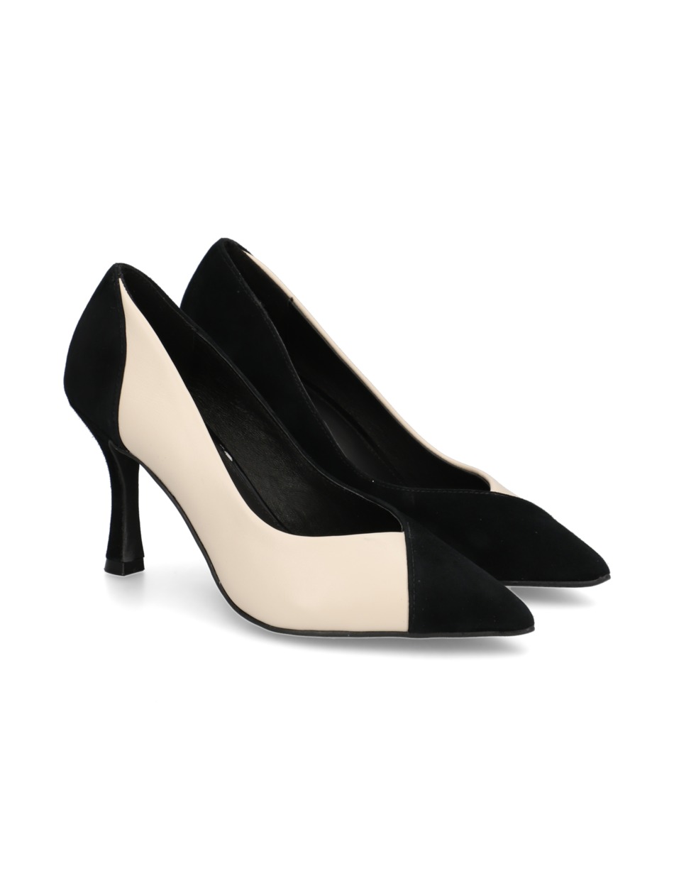 Lederkombination Pumps