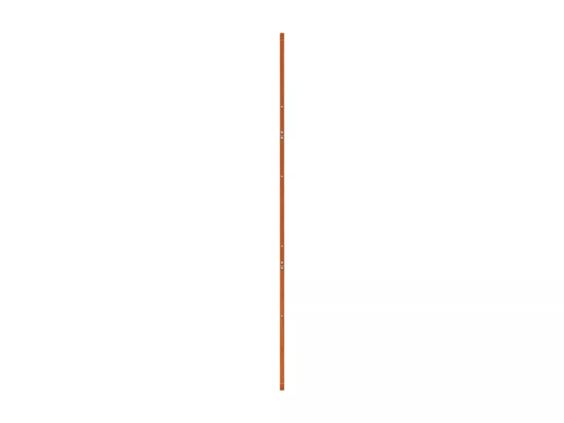 Porte de grange marron cire 80x208 cm bois massif de pin