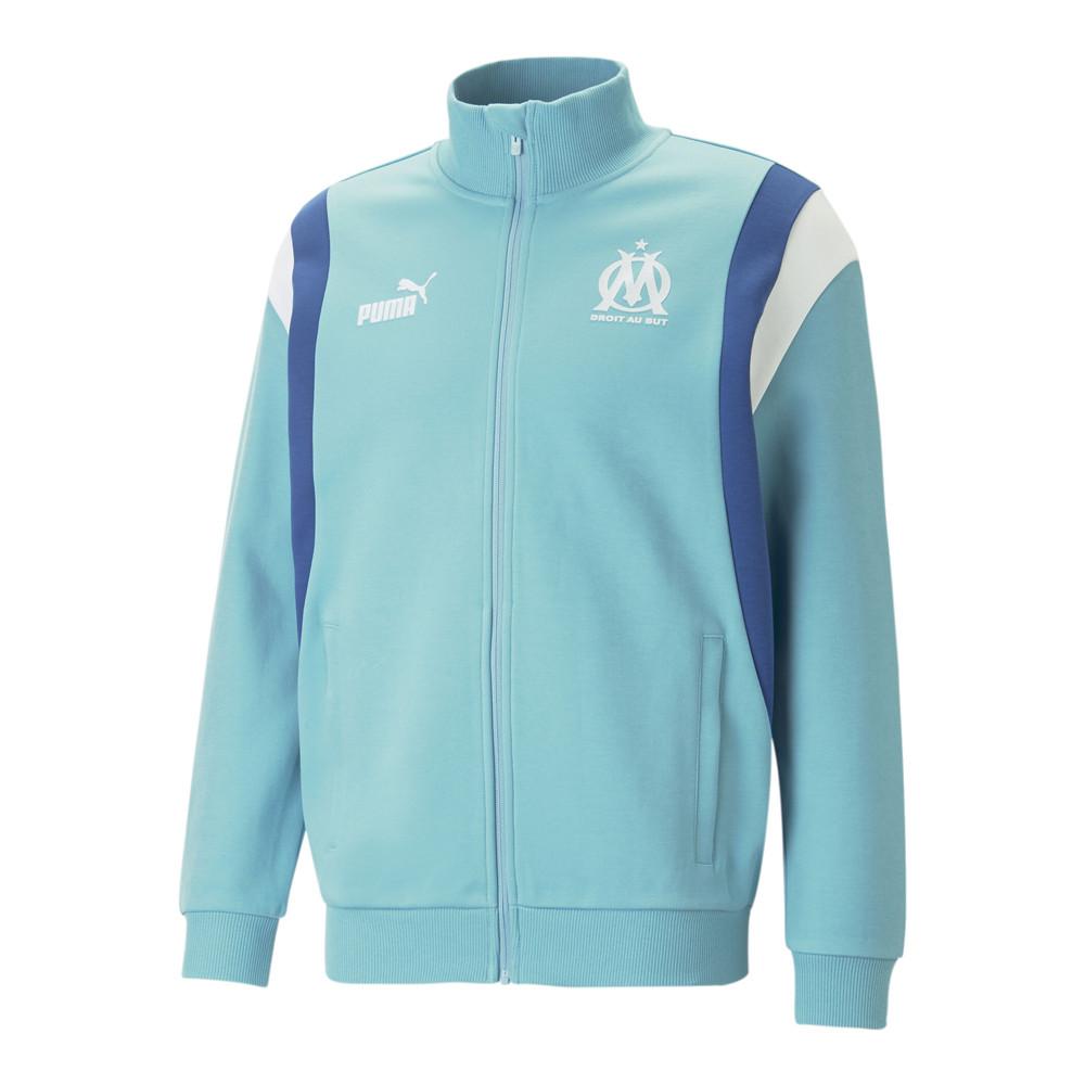 Puma OM Veste Bleu Homme foot Puma Archive Jacket